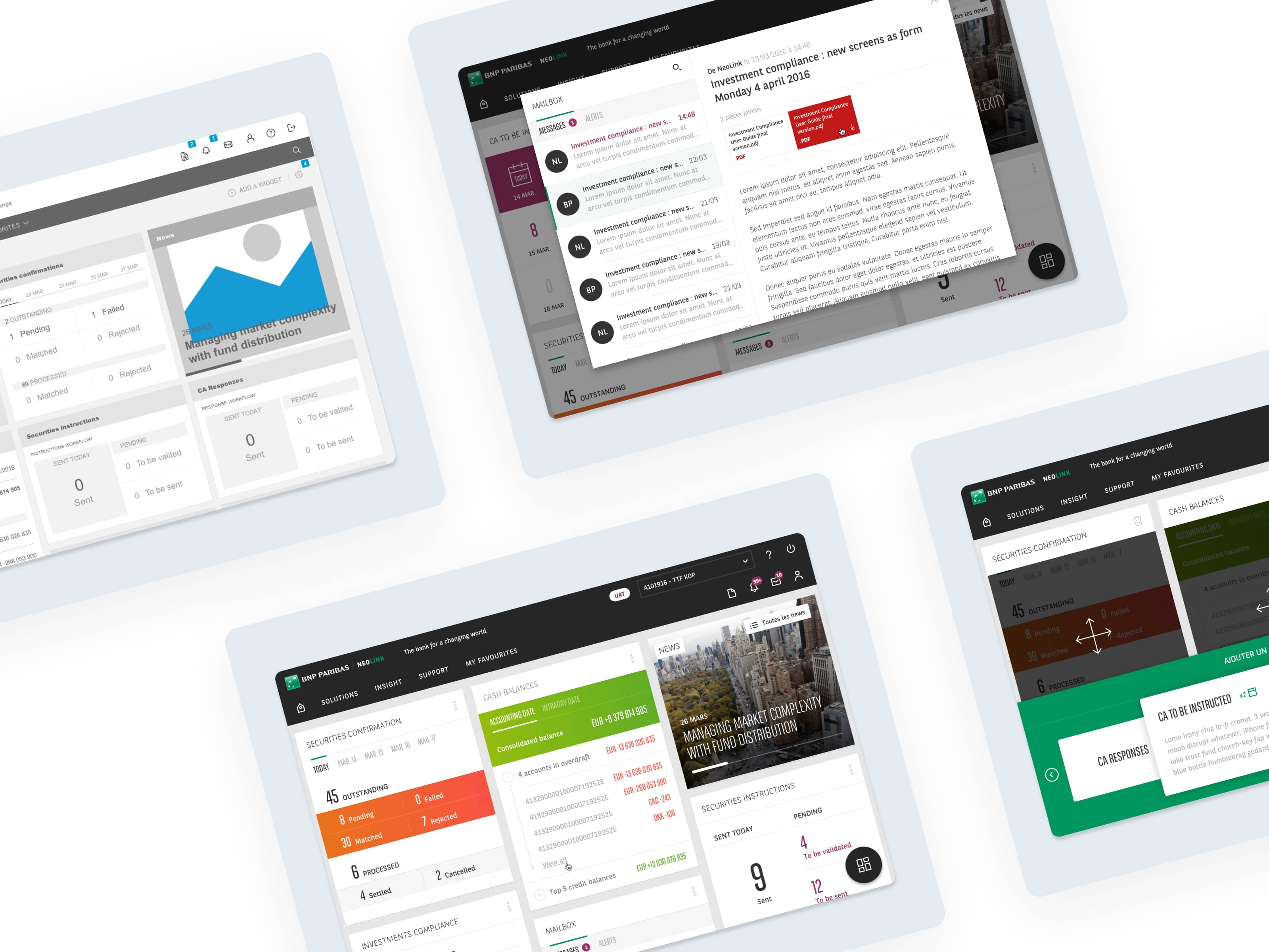 projet BNP ux design ui design