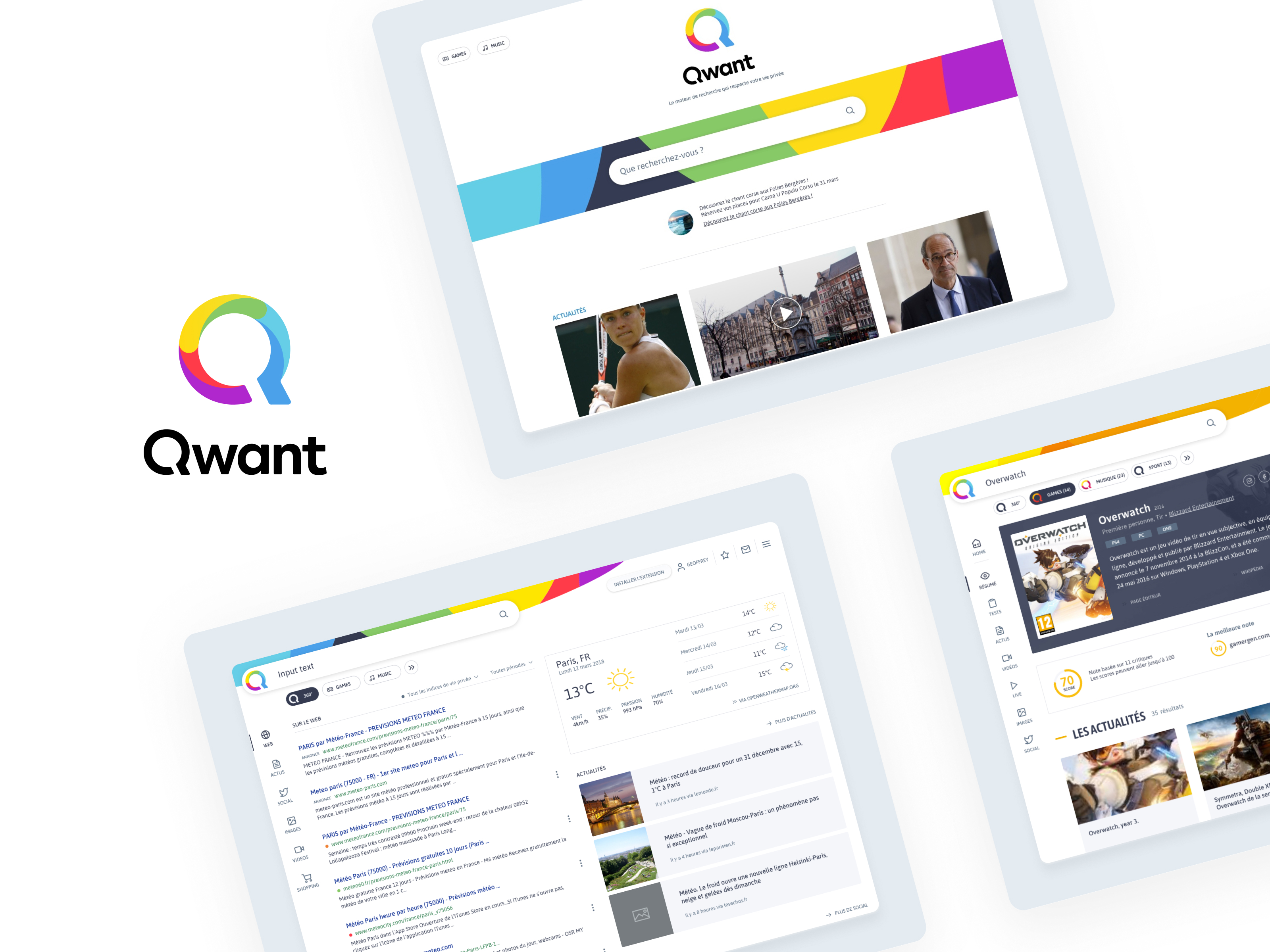 projet Qwant ux design ui design