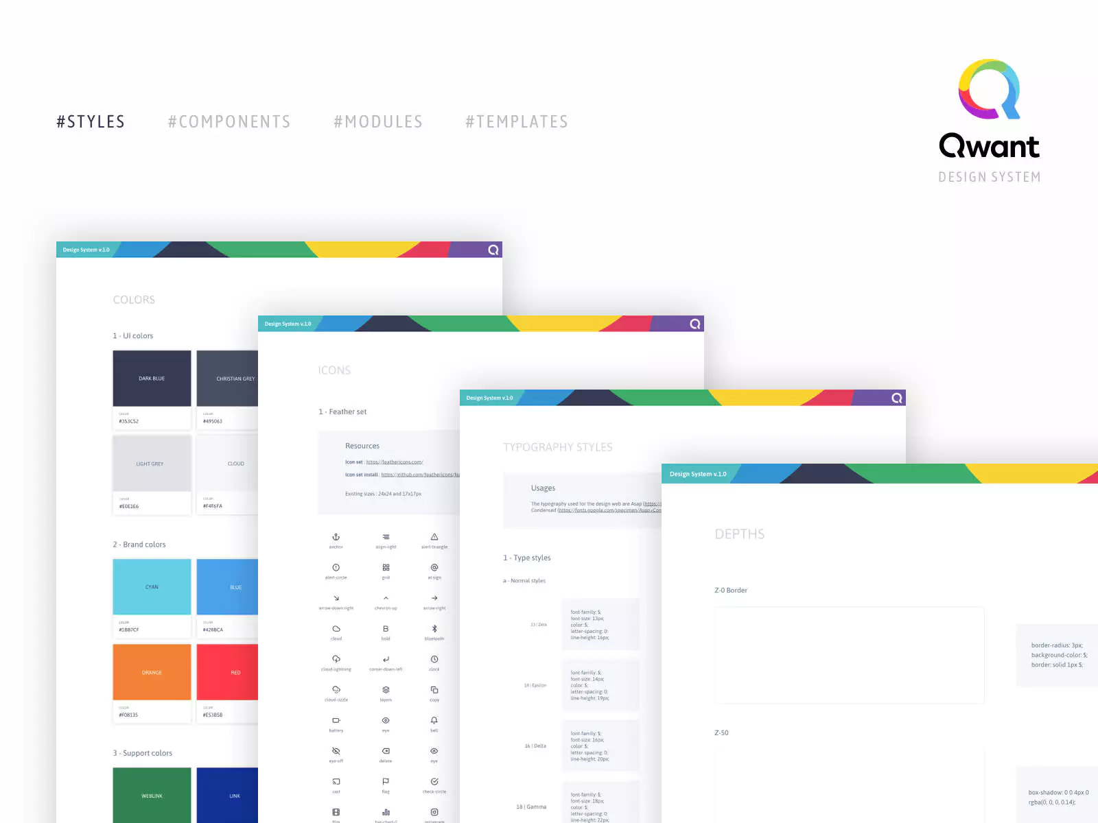 design system qwant UX/UI design