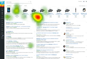 heatmap qwant UX/UI design